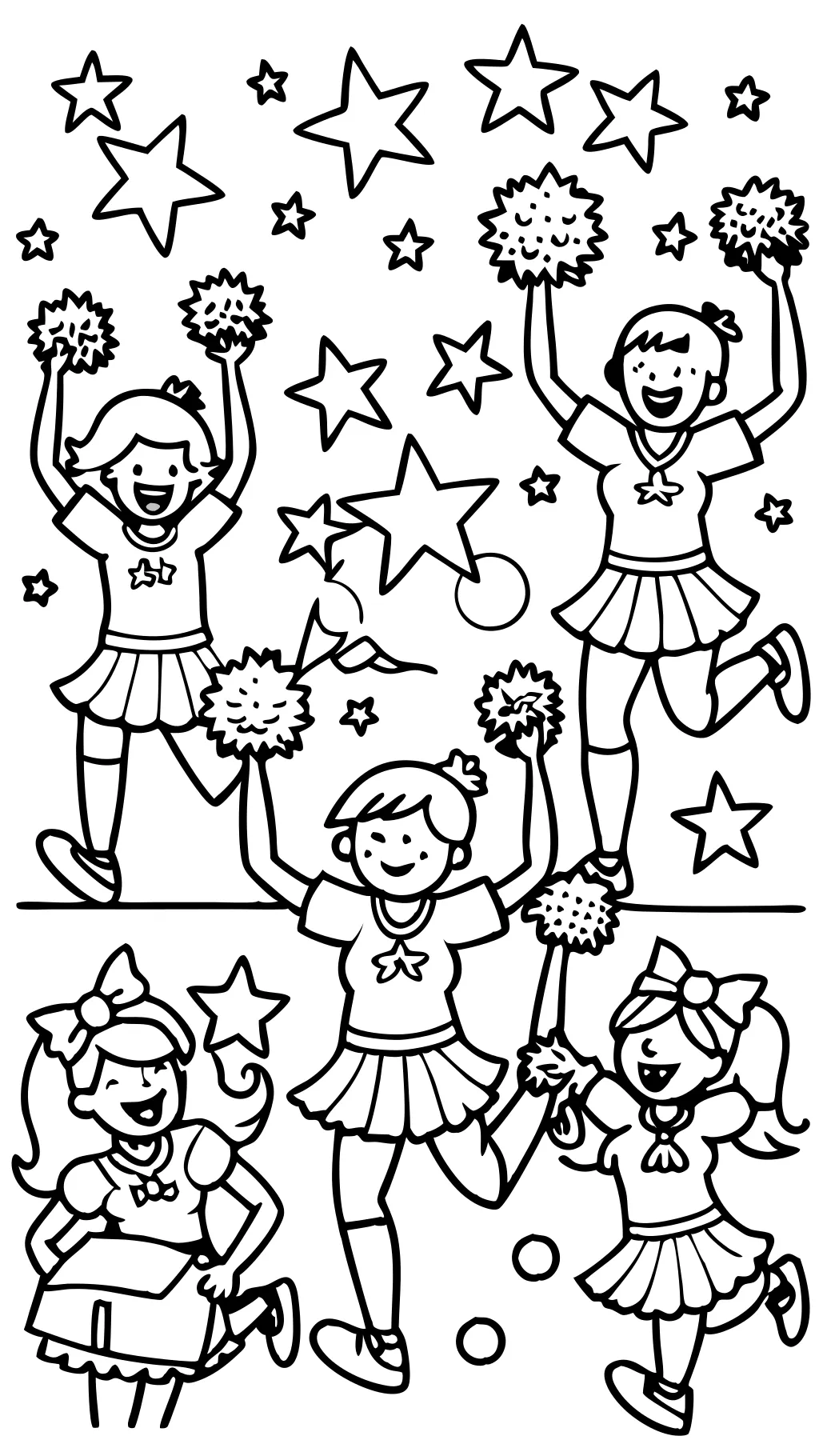 cheer coloring pages